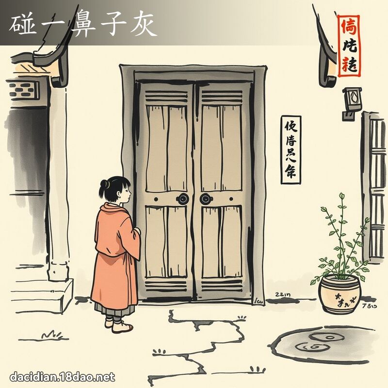 碰一鼻子灰 配图