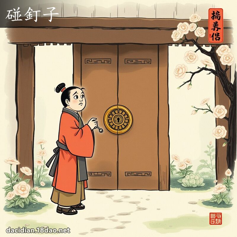 碰钉子 配图