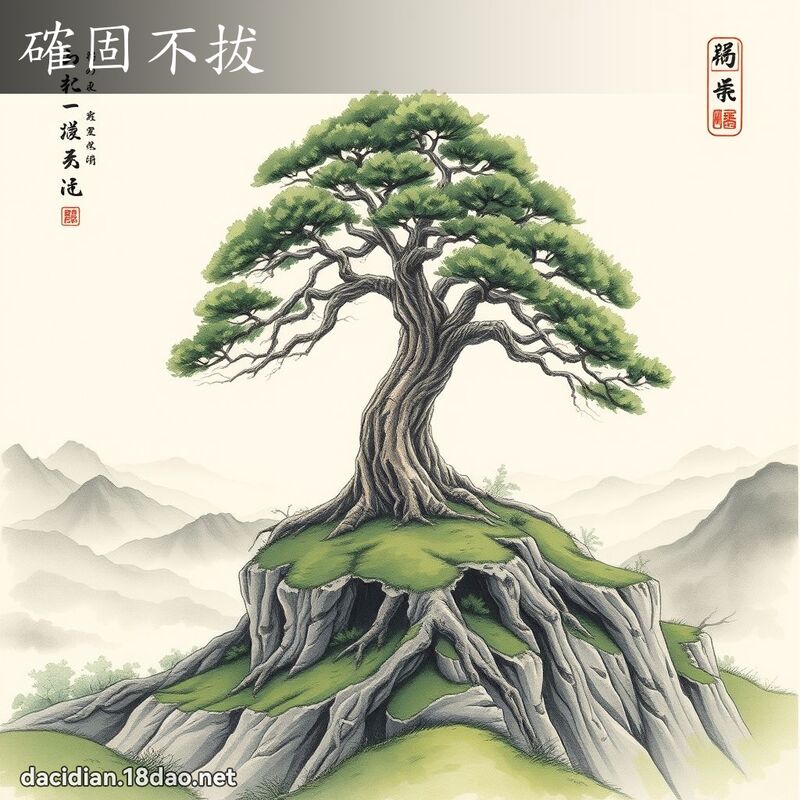 確固不拔 配图