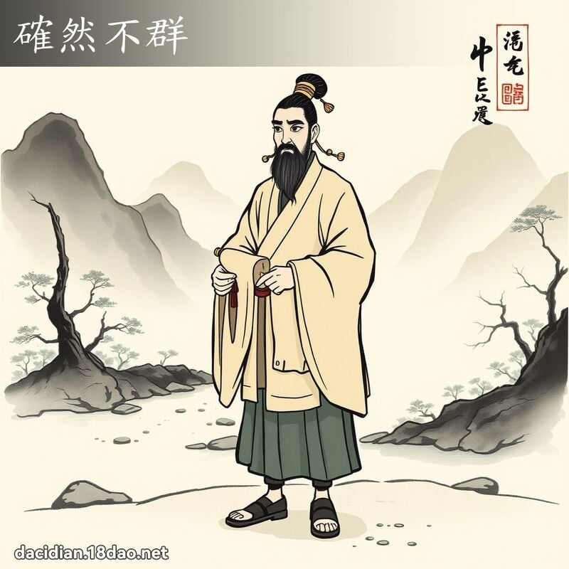 確然不群 配图