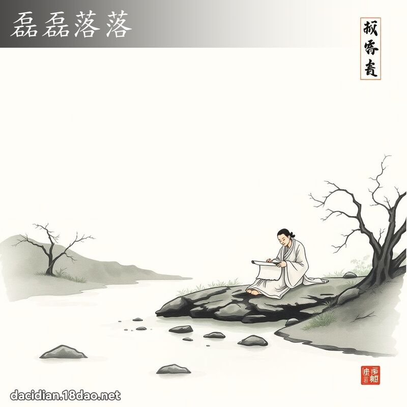 磊磊落落 配图