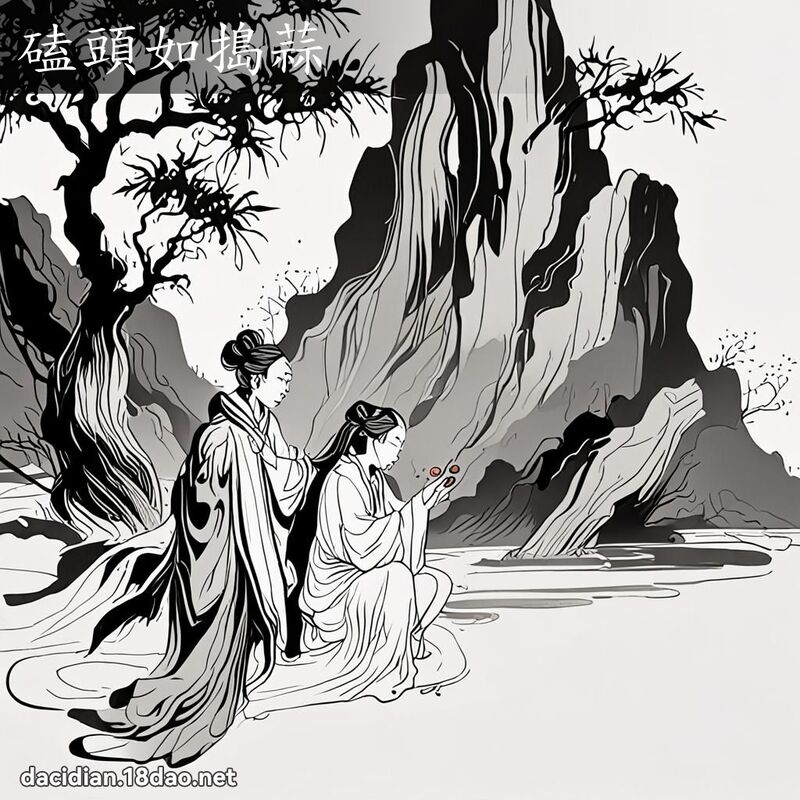 磕头如捣蒜 配图