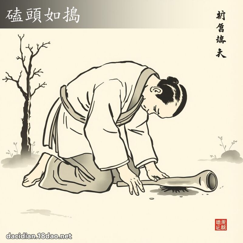 磕头如捣 配图