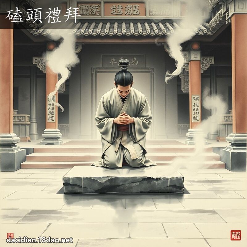 磕头礼拜 配图