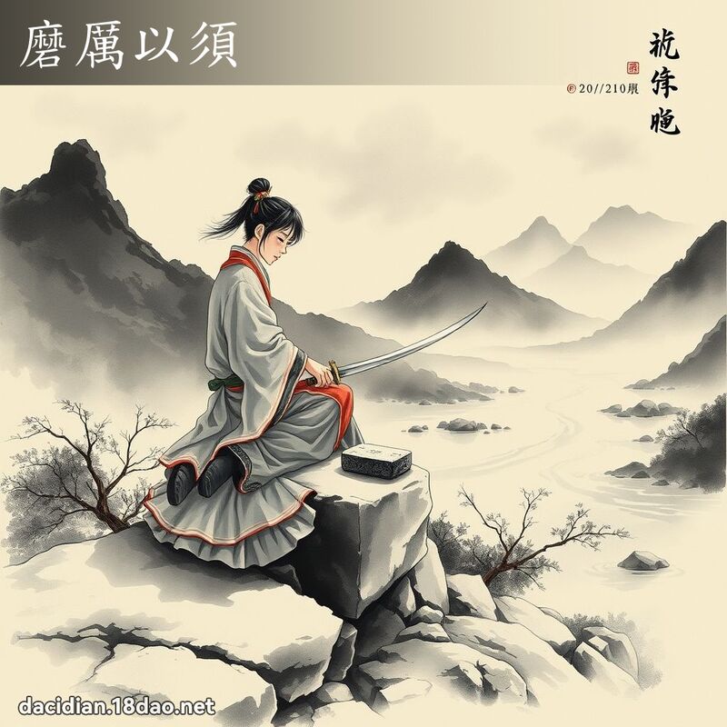 磨厉以须 配图