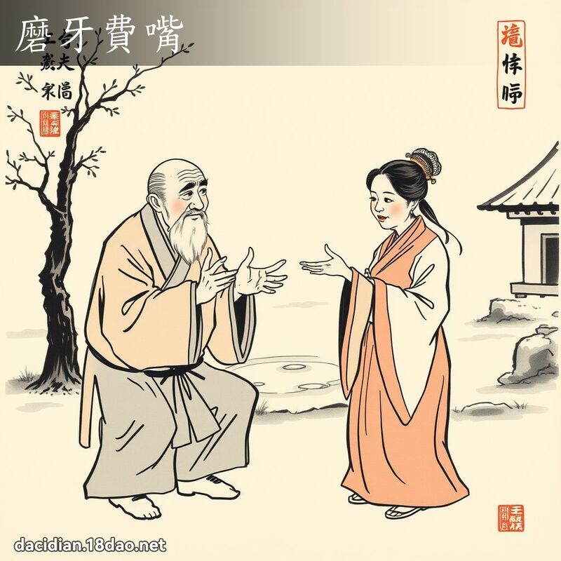 磨牙费嘴 配图