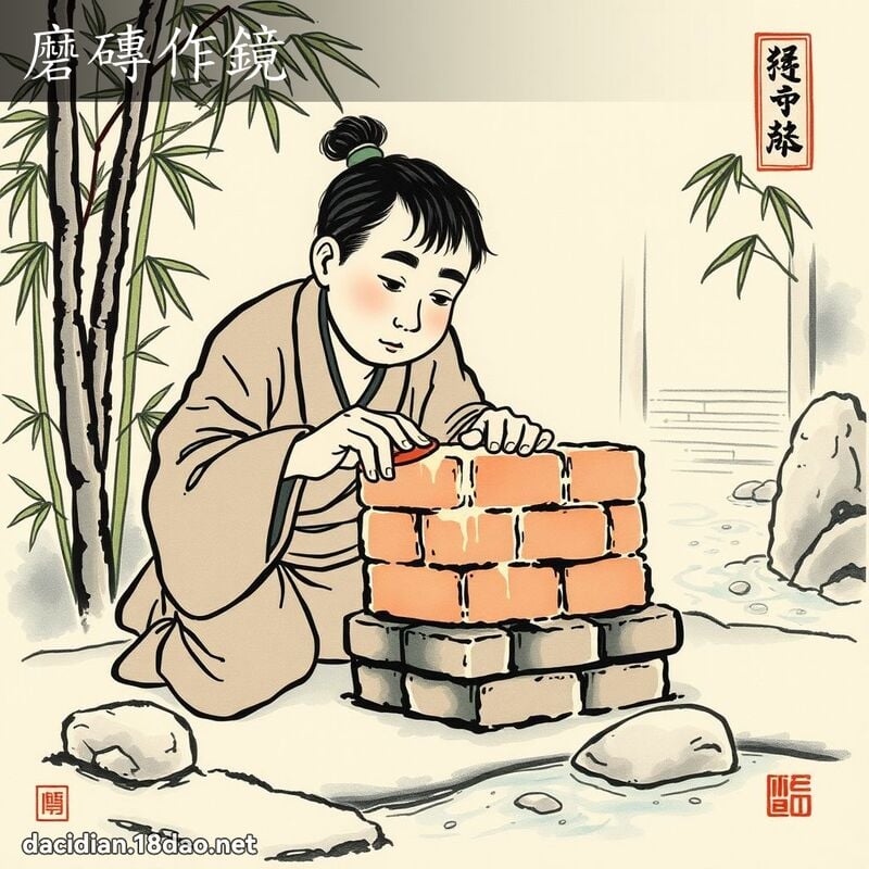 磨砖作镜 配图