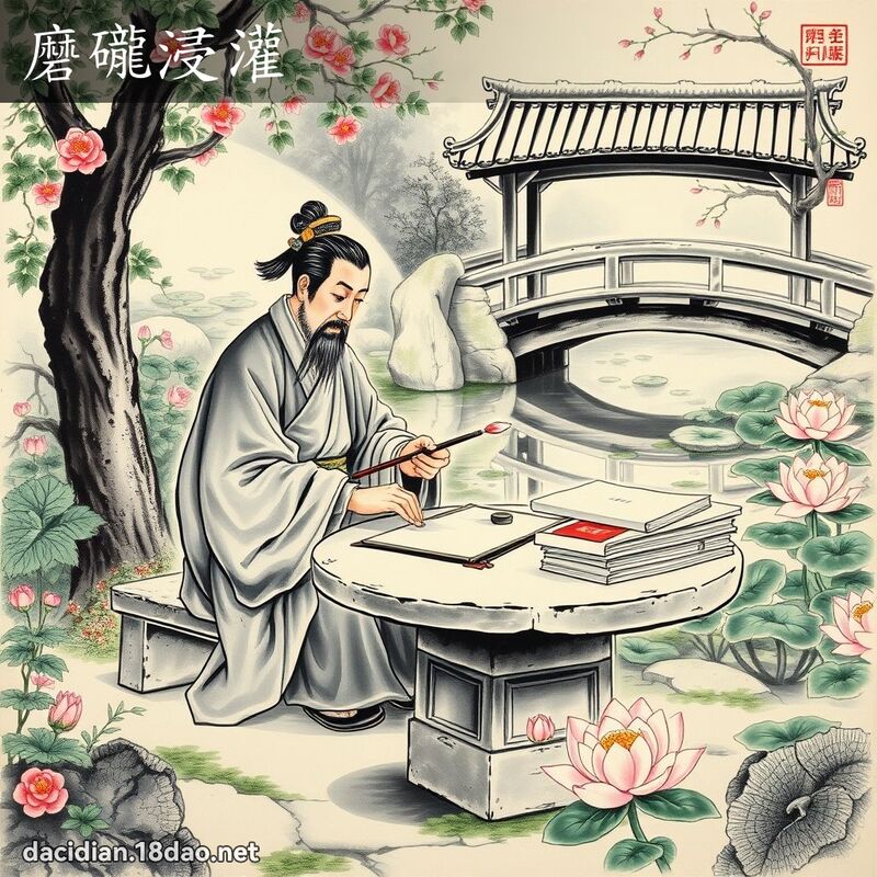 磨礲浸灌 配图