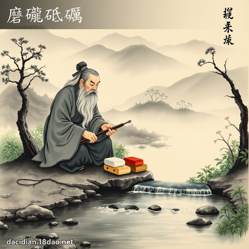 磨礲砥礪 配图