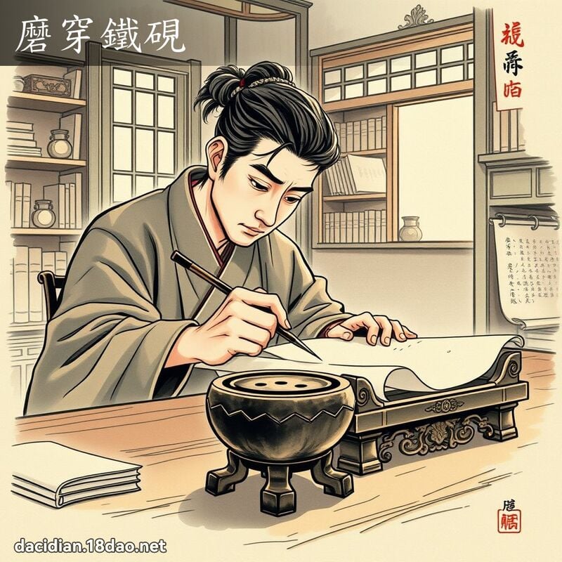 磨穿铁砚 配图