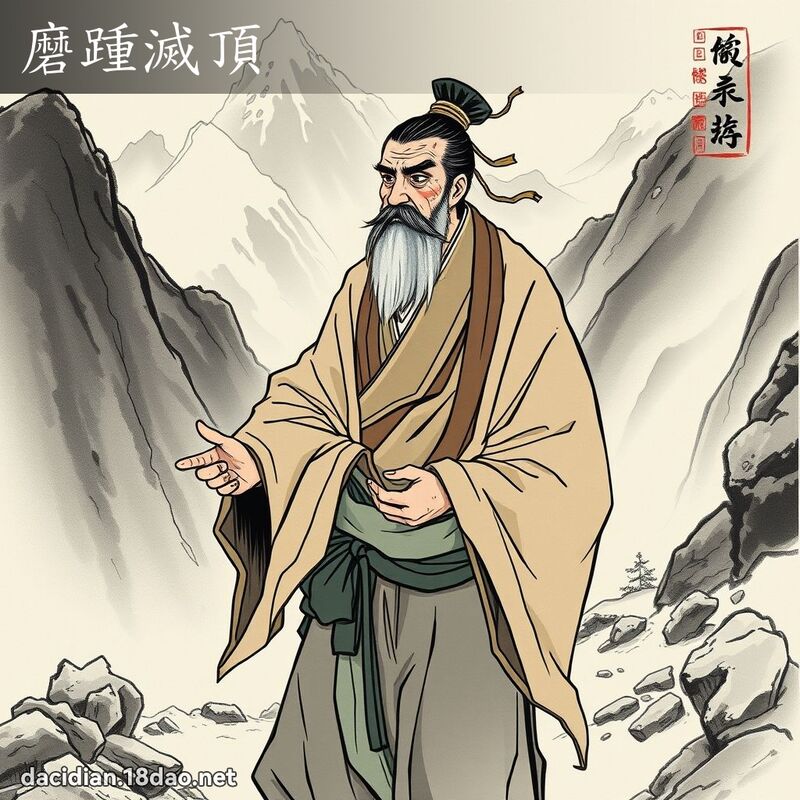 磨踵灭顶 配图