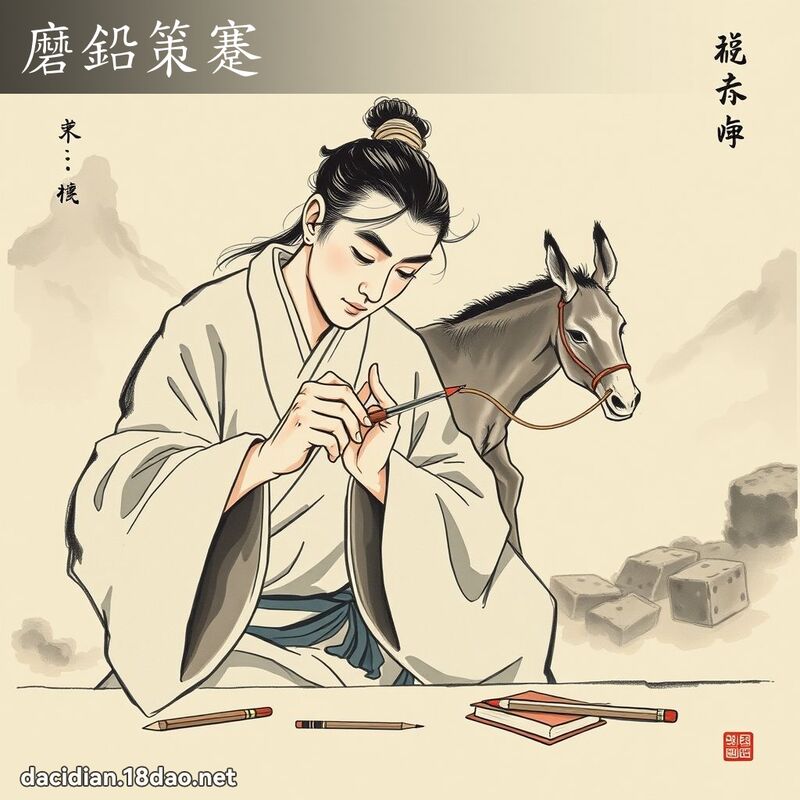 磨铅策蹇 配图