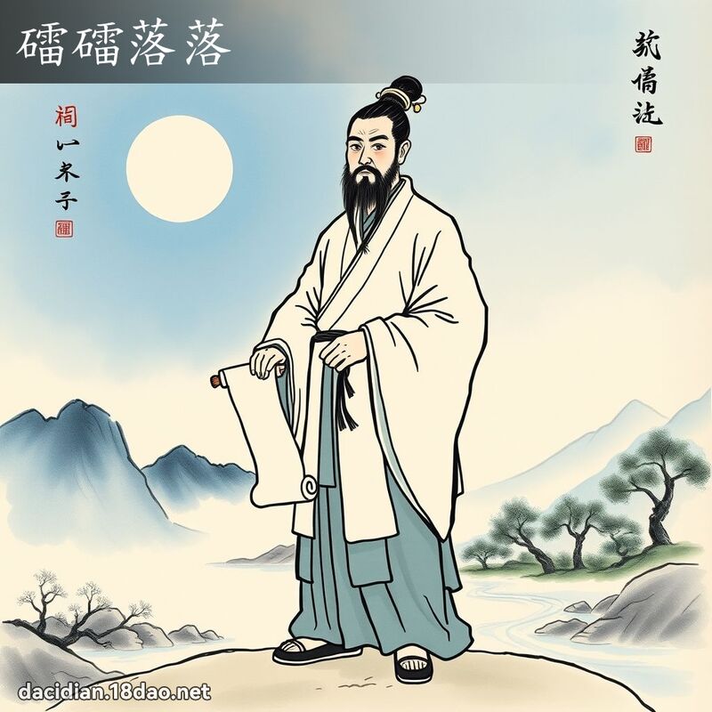 礌礌落落 配图