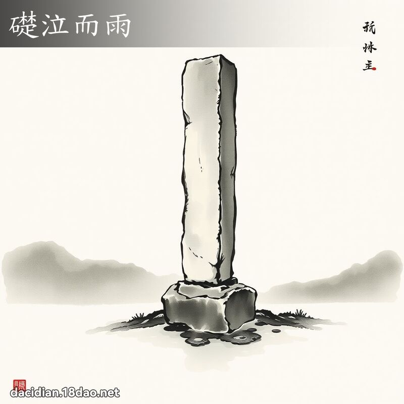 础泣而雨 配图