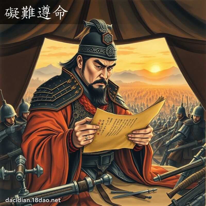 碍难遵命 配图
