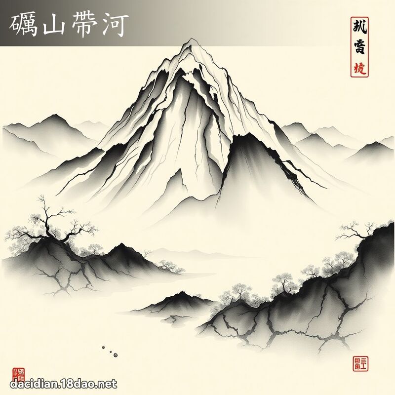礪山带河 配图