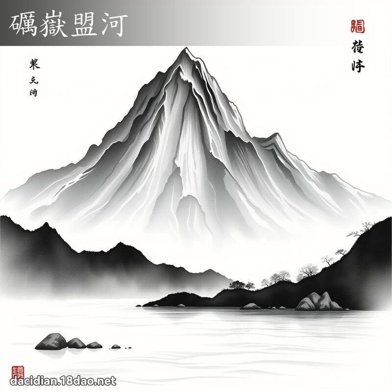 礪岳盟河 配图