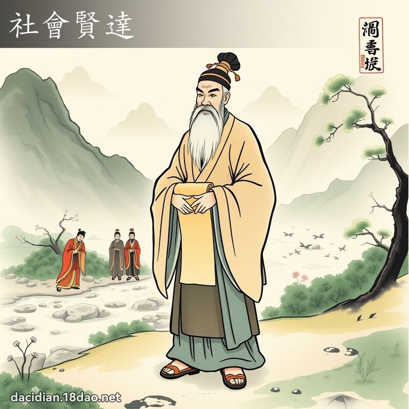 社会贤达 配图