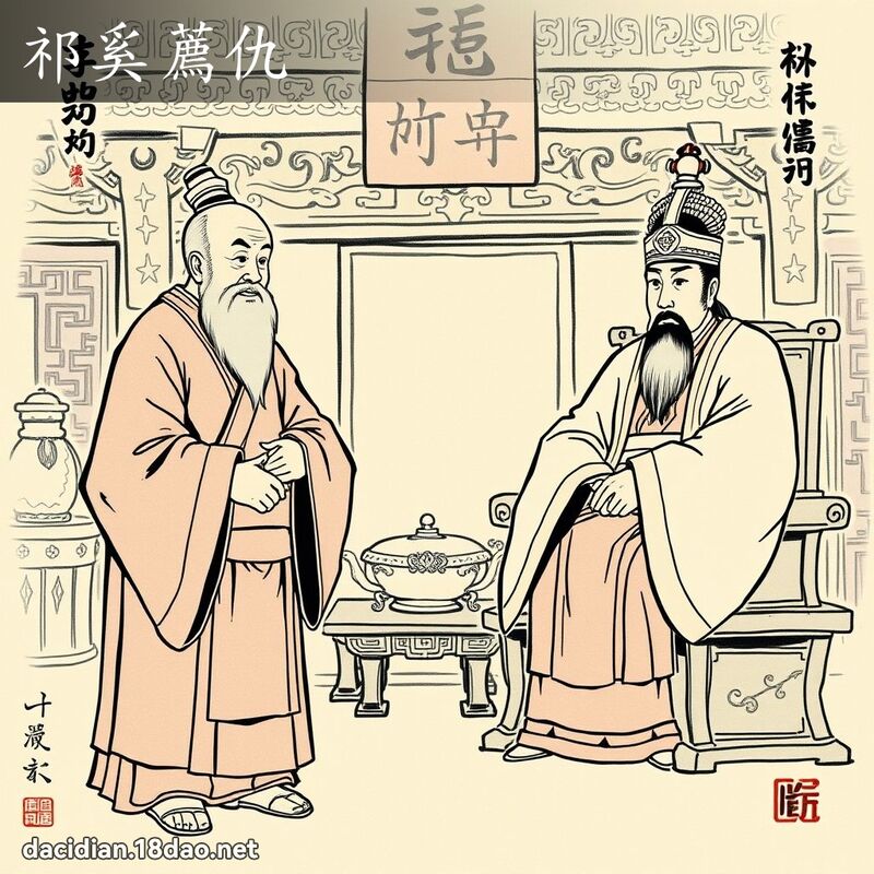 祁奚荐仇 配图