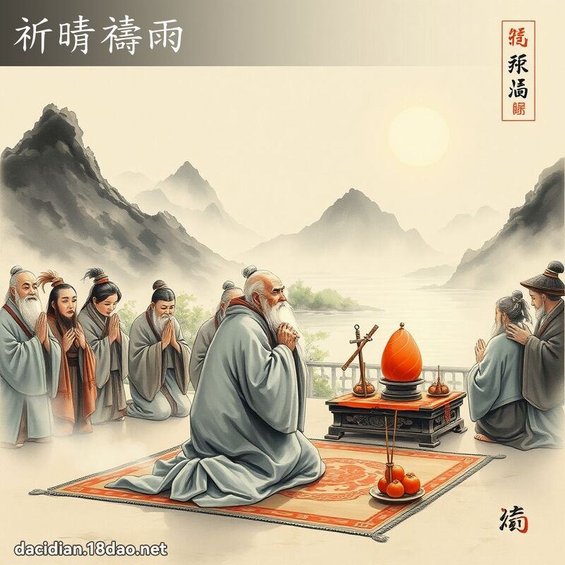 祈晴禱雨 配图