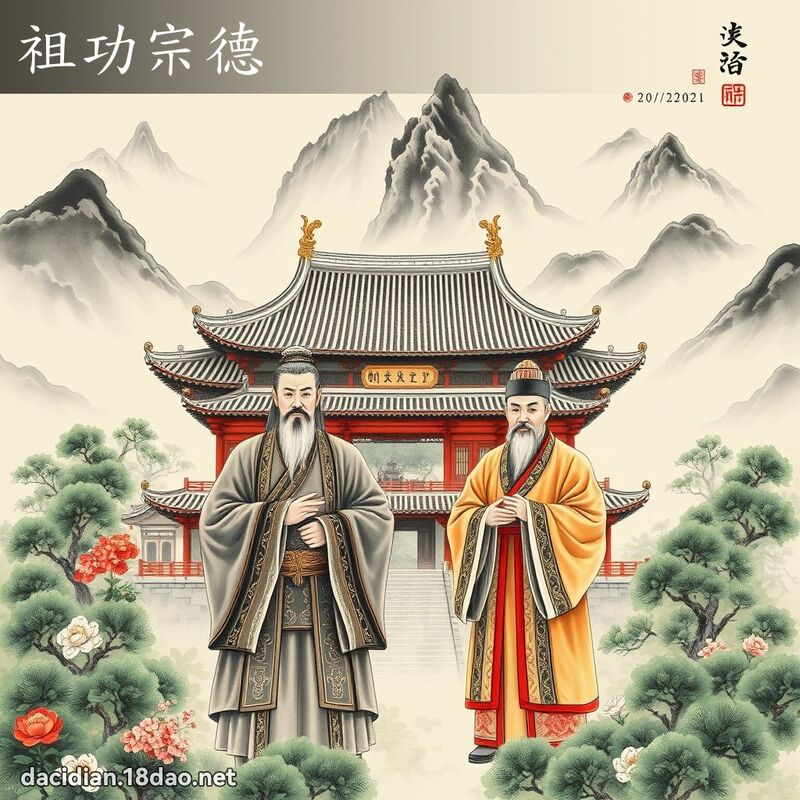 祖功宗德 配图