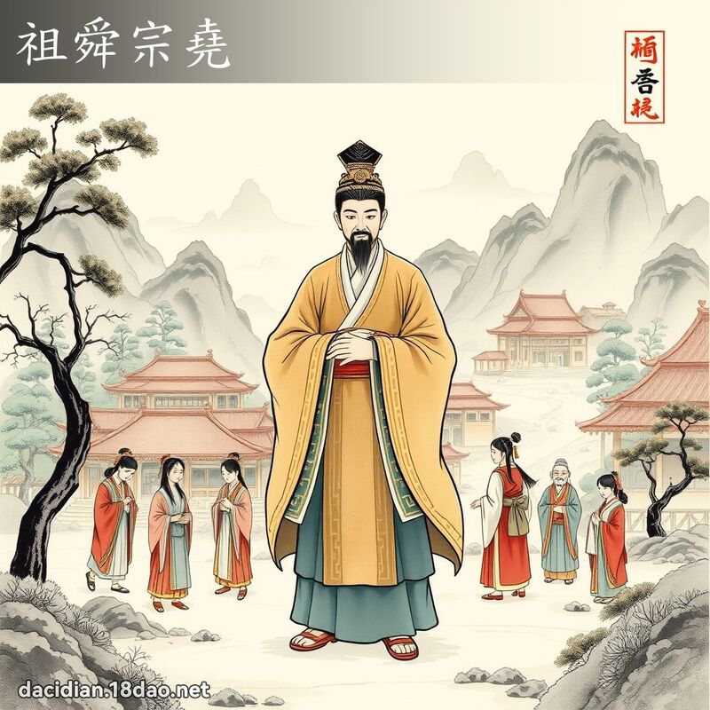 祖舜宗堯 配图