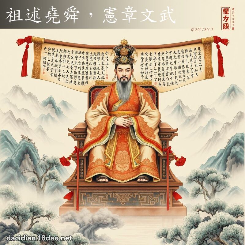 祖述堯舜,憲章文武 配图