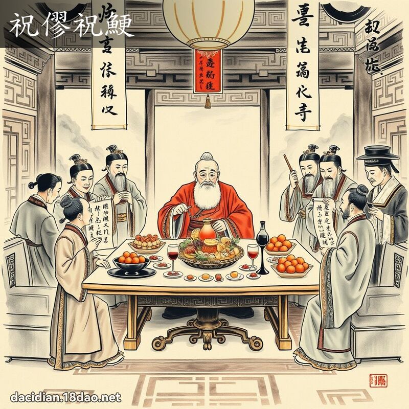 祝僇祝鯁 配图