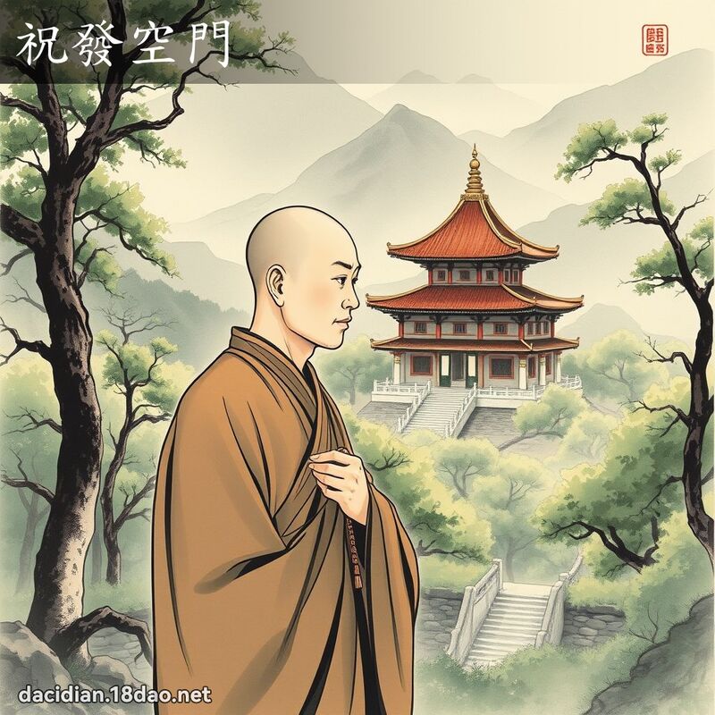 祝發空門 配图