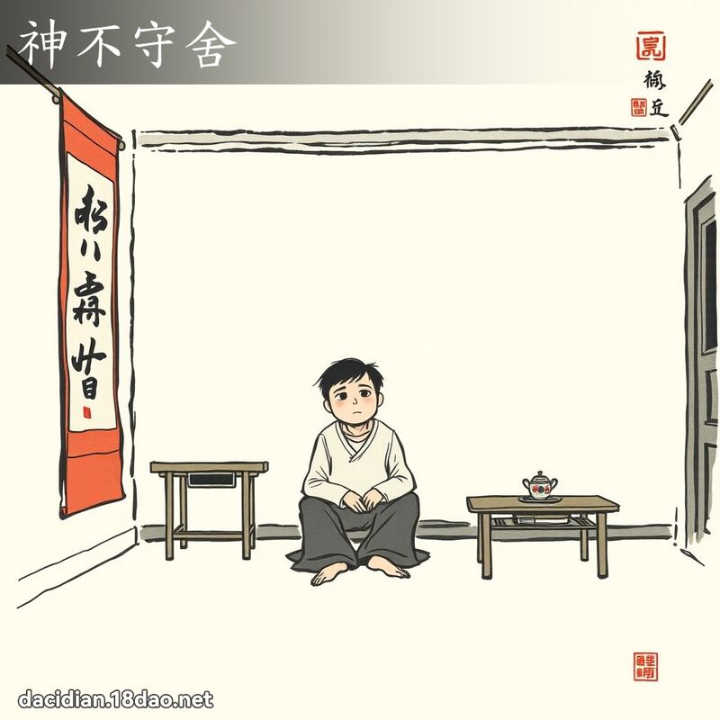 神不守舍 配图