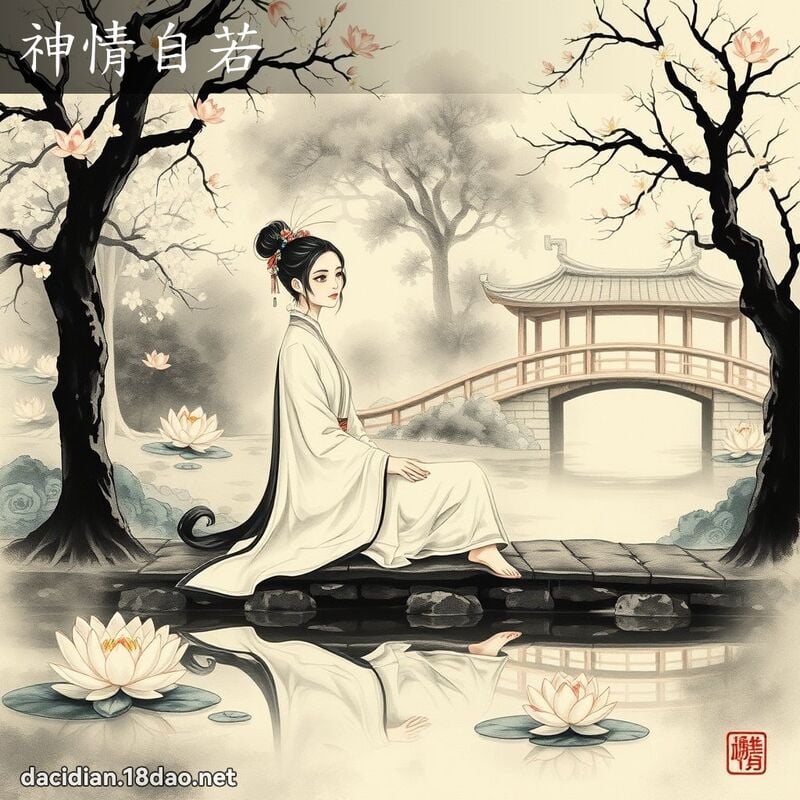 神情自若 配图