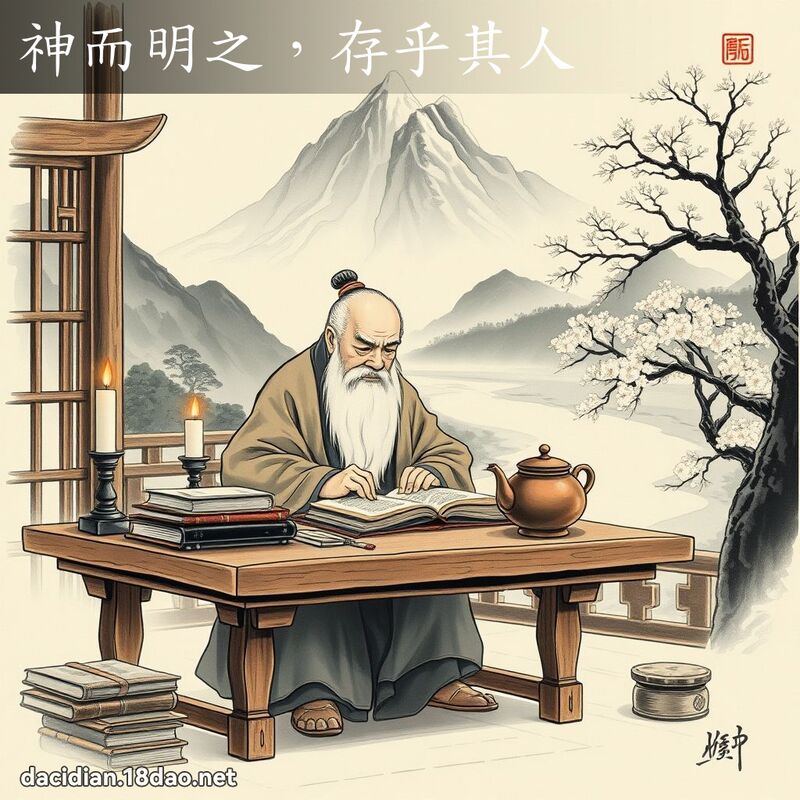 神而明之,存乎其人 配图