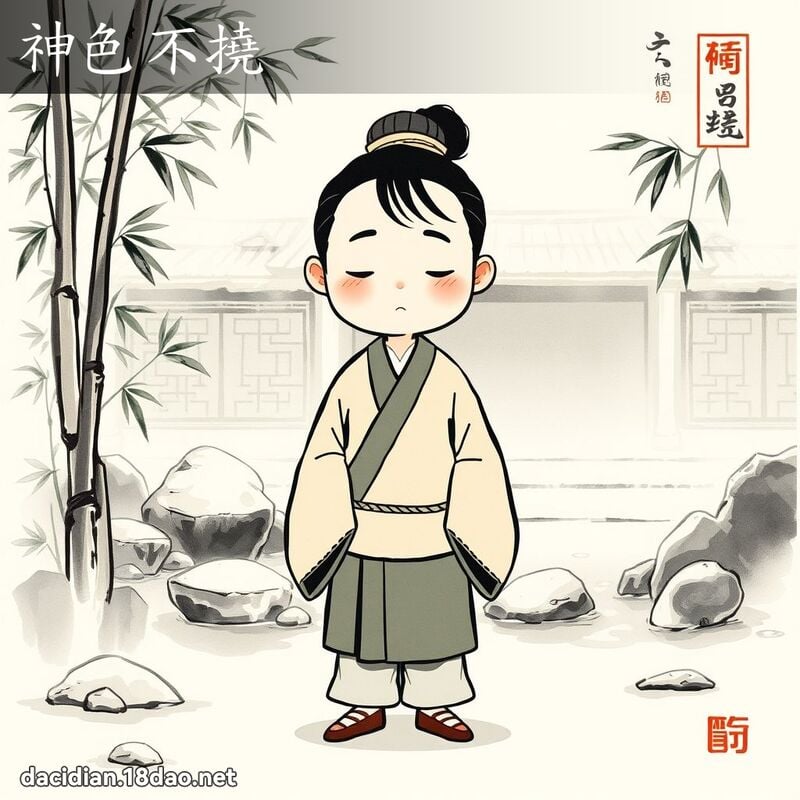神色不挠 配图