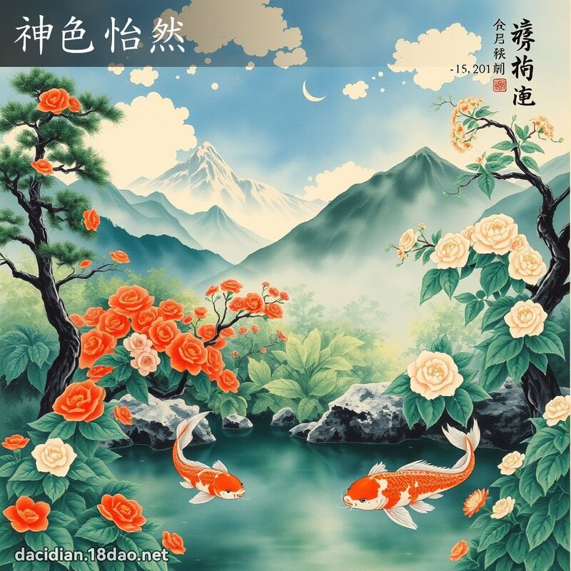 神色怡然 配图