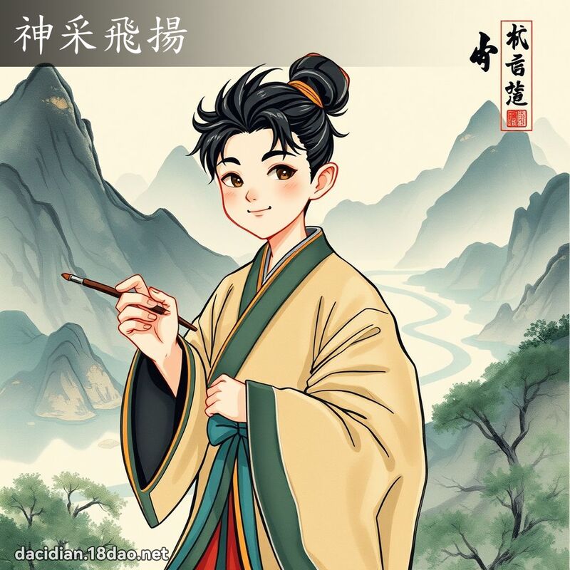 神采飞扬 配图
