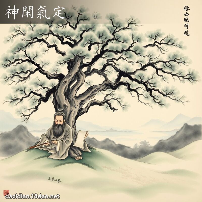 神闲气定 配图