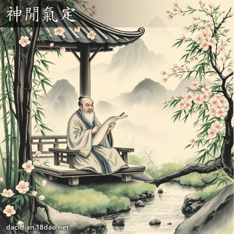 神闲气定 配图
