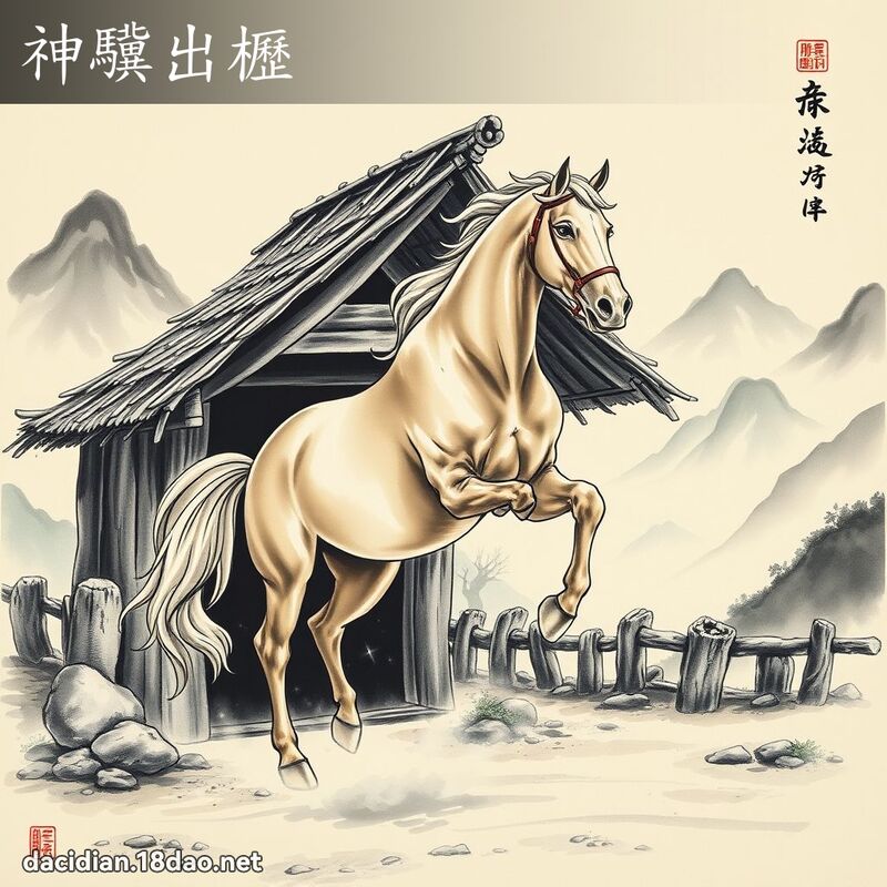 神驥出櫪 配图