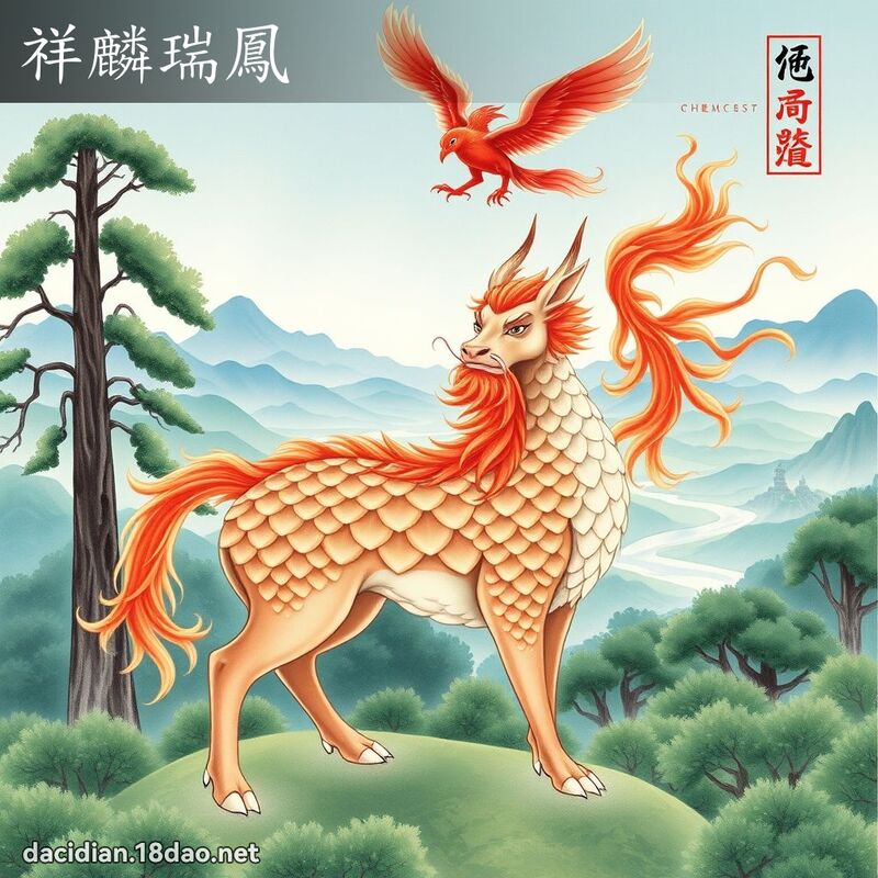 祥麟瑞凤 配图