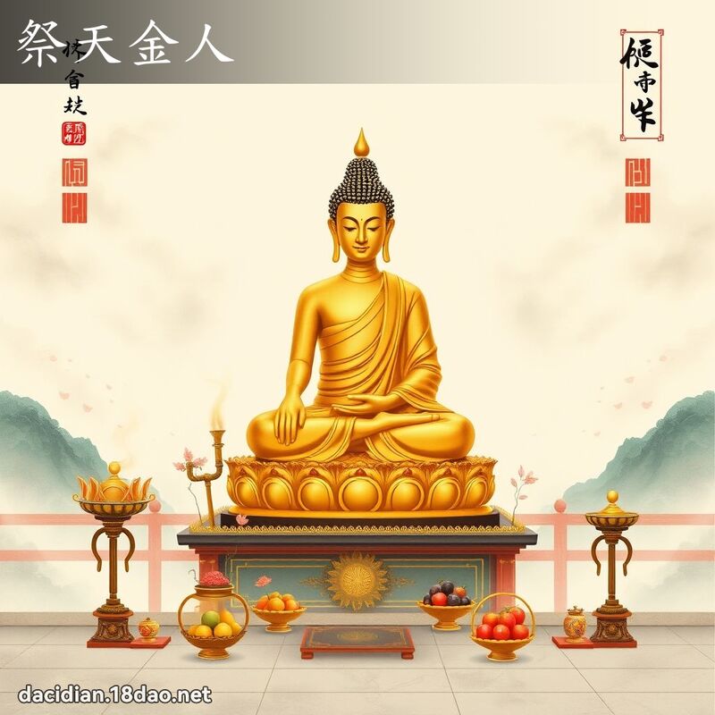 祭天金人 配图
