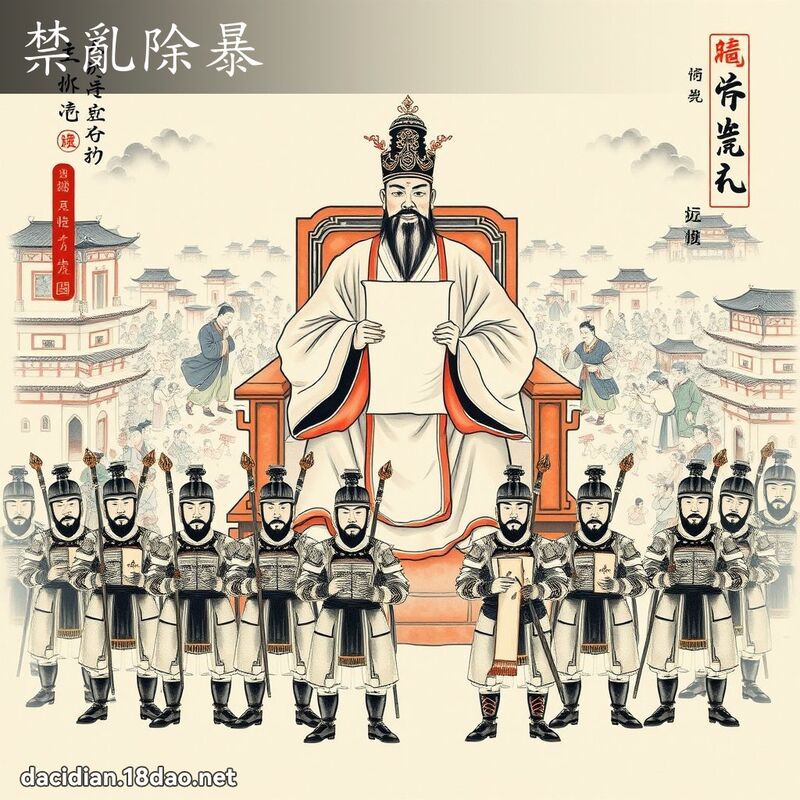 禁乱除暴 配图