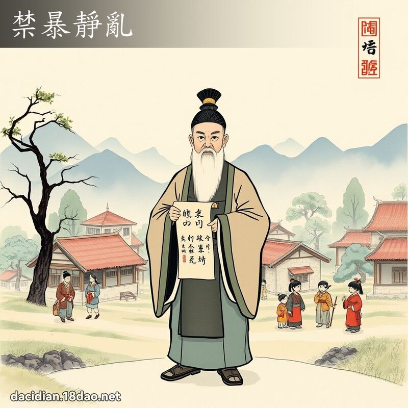 禁暴静乱 配图