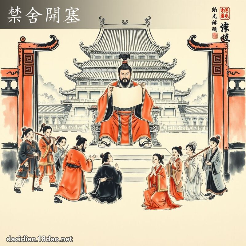 禁舍开塞 配图