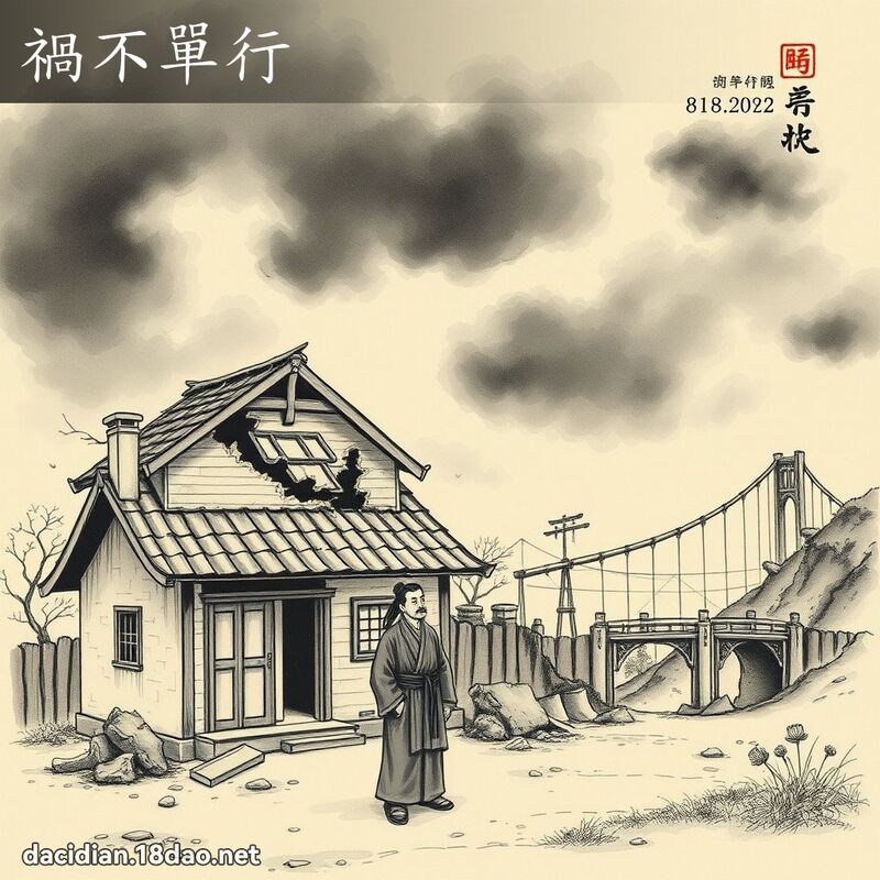 祸不单行 配图