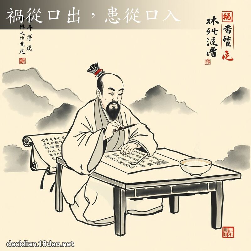 祸从口出,患从口入 配图