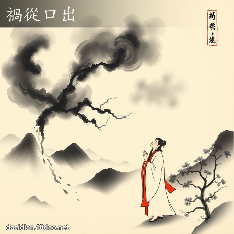 祸从口出 配图