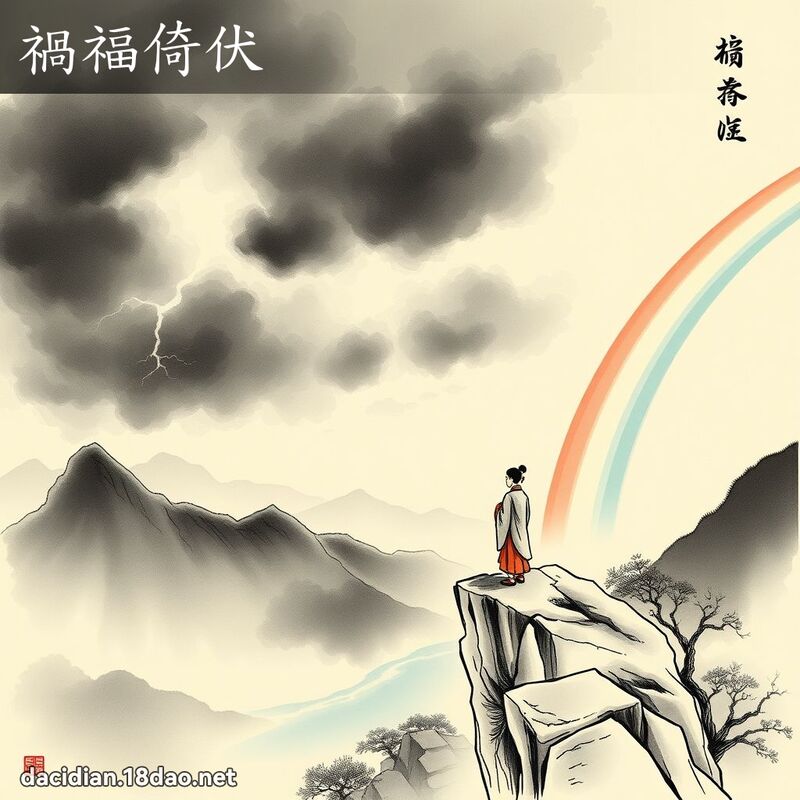 祸福倚伏 - 中华成语配图