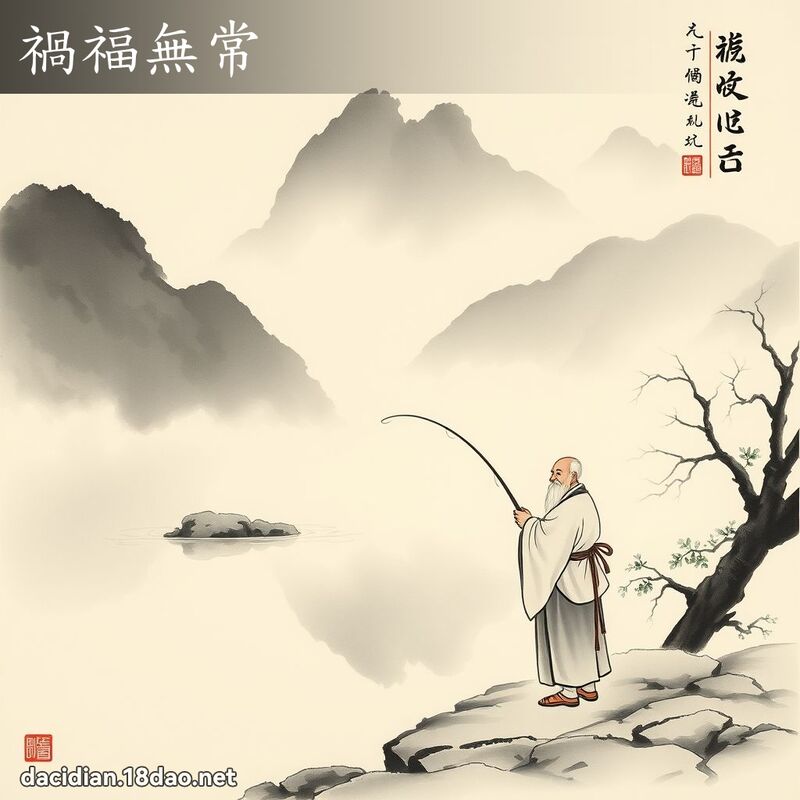 祸福无常 - 中华成语配图