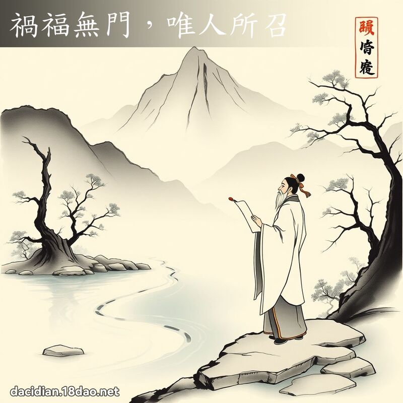 祸福无门,唯人所召 配图