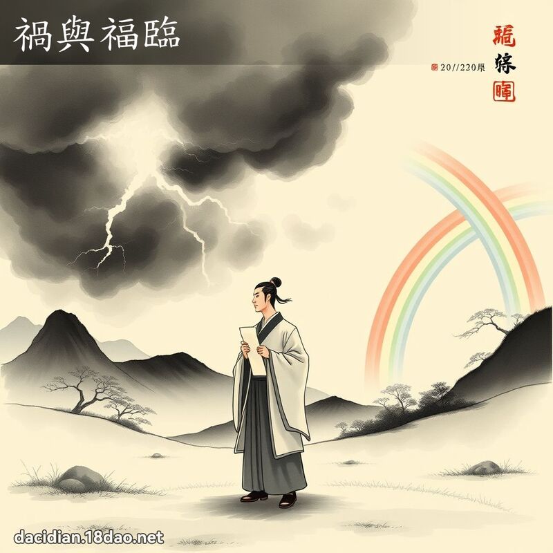 祸与福临 配图